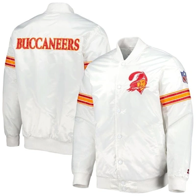 Starter White Tampa Bay Buccaneers The Power Forward Full-snap Jacket