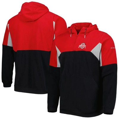 Columbia Black Ohio State Buckeyes Lodge Quarter-zip Pullover Hoodie