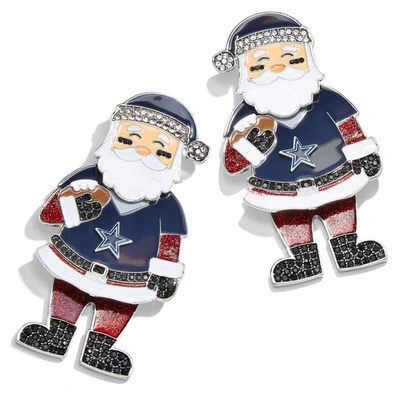 Baublebar Dallas Cowboys Santa Claus Earrings In Navy
