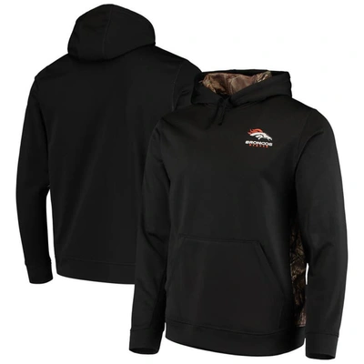 Dunbrooke Men's  Black, Realtree Camo Denver Broncos Logo Ranger Pullover Hoodie In Black,realtree Camo