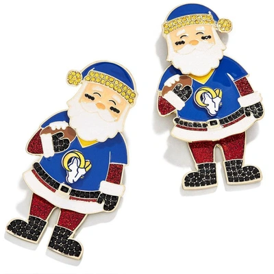 Baublebar Los Angeles Rams Santa Claus Earrings In Blue