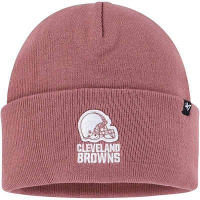 47 '  Pink Cleveland Browns Haymaker Cuffed Knit Hat