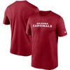 Nike Cardinal Arizona Cardinals Wordmark Legend Performance T-shirt In Red