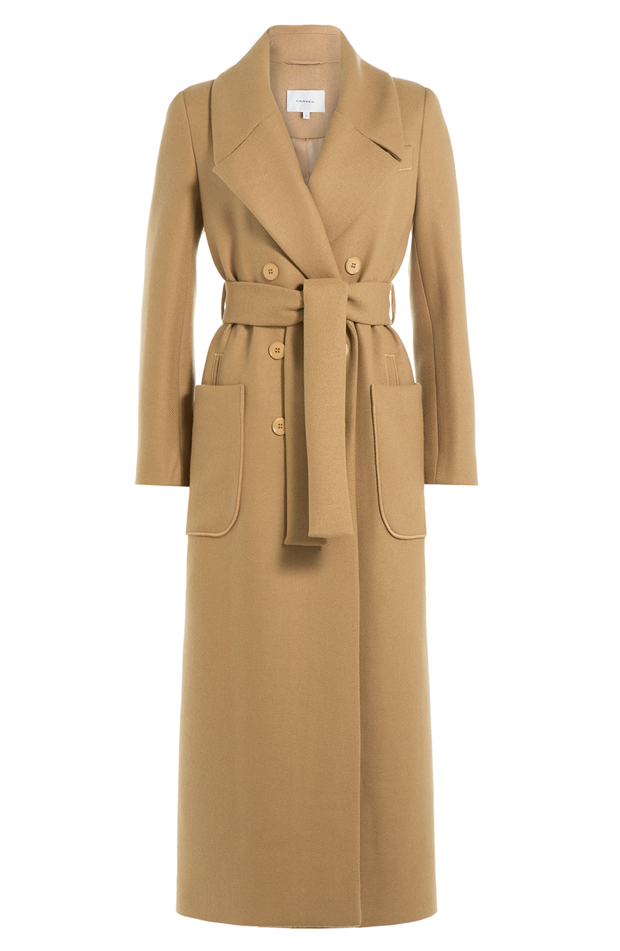 Carven Ankle Length Coat With Wool | ModeSens
