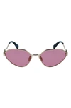 Lanvin Rateau 58mm Cat Eye Sunglasses In Rose Gold / Rose