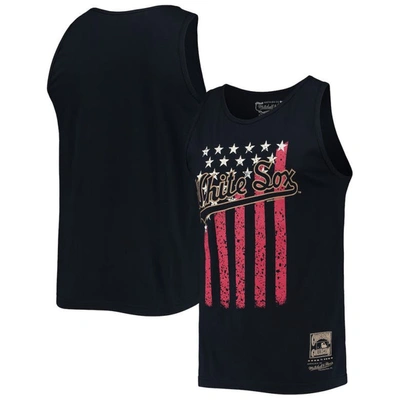 Mitchell & Ness Men's  Navy Chicago White Sox Cooperstown Collection Stars And Stripes Tank Top