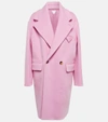 Bottega Veneta Double-faced Wool-blend Coat In Pink