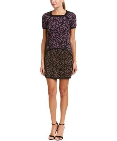 M Missoni Shift Dress In Purple