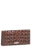 Brahmin Cordelia Checkbook Leather Wallet In Pecan Melbourne