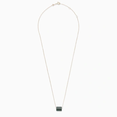 Aliita Green Pendant Necklace In Metal