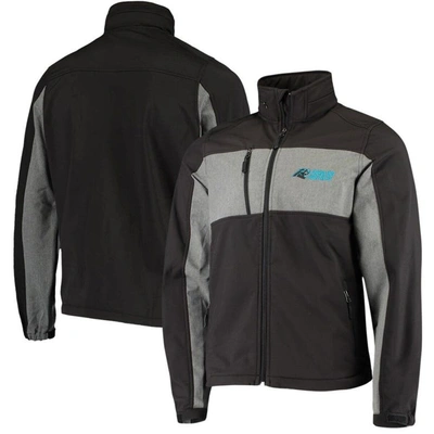 Dunbrooke Black Carolina Panthers Circle Zephyr Softshell Full-zip Jacket