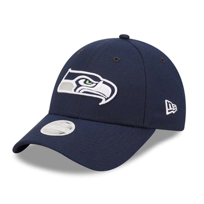 New Era College Navy Seattle Seahawks Simple 9forty Adjustable Hat