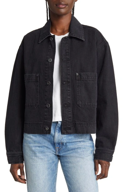 Slvrlake Thompson Denim Trucker Jacket In Shadow Ridge