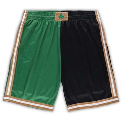 Mitchell & Ness Kelly Green/black Boston Celtics Big & Tall Hardwood Classics Split Swingman Shorts