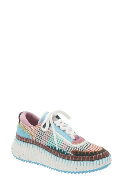 Chloé Nama Platform Sneaker In Multicolor