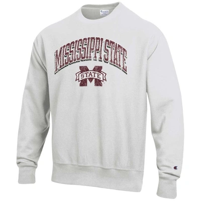 Champion Gray Mississippi State Bulldogs Arch Over Logo Reverse Weave Pullover Sweatshirt