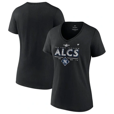 Fanatics Branded Black New York Yankees 2022 Division Series Winner Locker Room Plus Size V-neck T-s