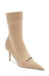 Balenciaga Knife 2.0 Sock Boots In Beige