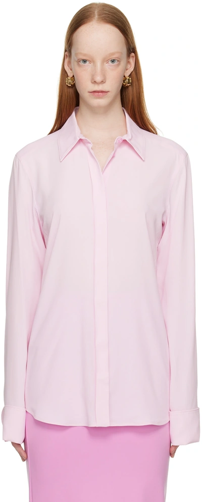 Sportmax Silk-blend Shirt In Pink
