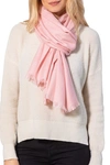 Amicale Solid Pashmina Scarf In Pink