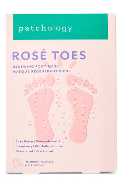 Patchology Rose Toes Renewing Protecting Foot Mask In N,a