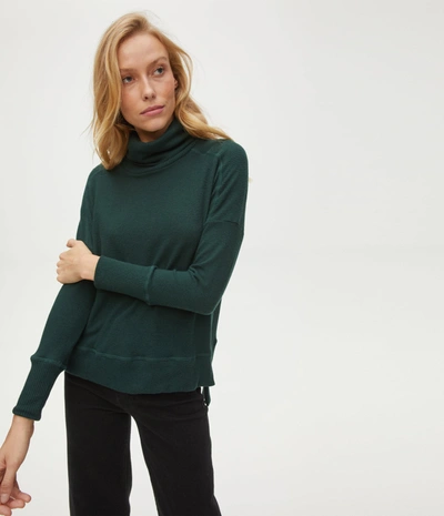 Michael Stars Bea Turtleneck Top In Balsam