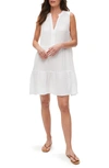 Michael Stars Daisy Gauze Dress In White