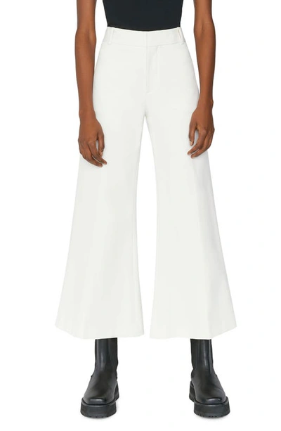 Frame Le Palazzo High-rise Wide-leg Jeans In Bone