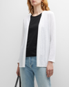 Majestic Cotton And Cashmere-blend Cardigan In White