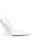 Attico Cheope Pointed Toe Pump In White