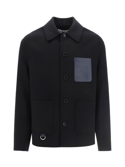 Loewe Wool And Cashmere Jacket In Black