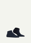 Falke Ribbed Sneaker Socks In Navyblue