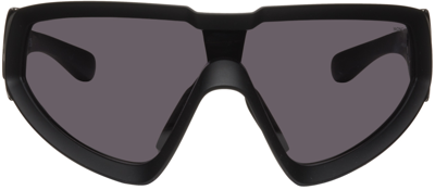 Moncler Wrapid Injection Plastic Aviator Sunglasses In Matte Black
