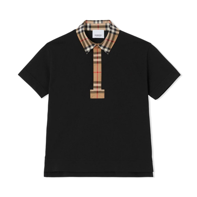 Burberry Polo Shirt  Kids Color Black