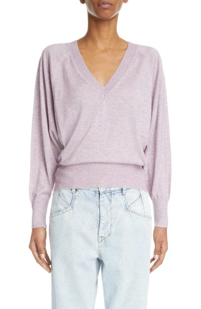 Isabel Marant Women's Milane Off-the-shoulder Knit Top In Lilac