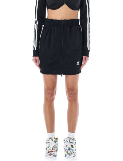 Adidas Originals X Jeremy Scott Recycled Polyester Miniskirt In Black/white