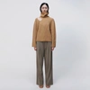 Jonathan Simkhai Dustin Recycled Cashmere Turtleneck Pullover In Brown