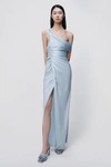 Jonathan Simkhai Sahar Cold Shoulder Gown In Light Sky