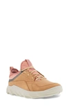 Ecco Mx Lace-up Sneaker In Toffee/ Damask Rose