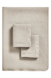Melange Home Micro Vermechelli Stonewash Quilt Set In Taupe
