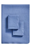 Melange Home Micro Vermechelli Stonewash Quilt Set In Blue