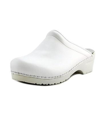 sanita white clogs
