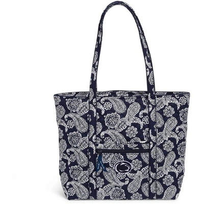 Vera Bradley Penn State Nittany Lions Rain Garden Vera Tote Bag In Navy