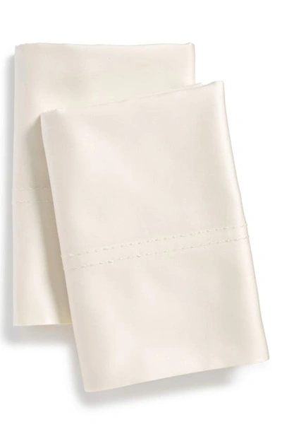 Nordstrom 400 Thread Count Cotton Sateen Pillowcases In Ivory