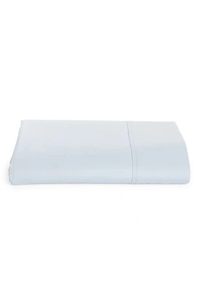 Ralph Lauren Organic Cotton Percale Flat Sheet In True Pale Sky Blue