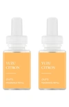 Pura 2-pack Diffuser Fragrance Refills In Yuzu Citron