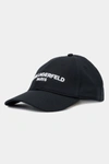Karl Lagerfeld Embroidered Logo Hat In Black