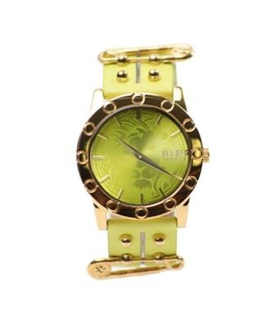 Versus By Versace Women's Miami Steel Lime Green Leather Watch, Model:  S72090016 In Gold | ModeSens