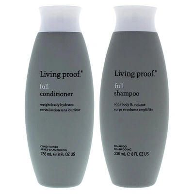 Living Proof Full Shampoo And Conditioner Kit By  For Unisex - 2 Pc Kit 8oz Shampoo, 8oz Conditioner In Grey