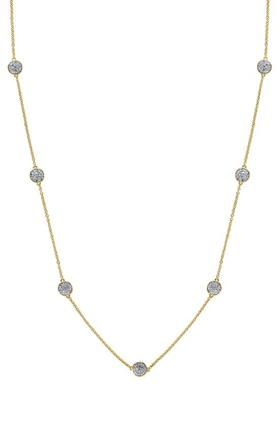 Effy 14-karat Yellow Gold Vermeil Diamond Station Necklace